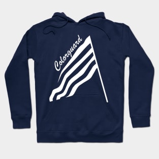 Tilted Colorguard White Flag Hoodie